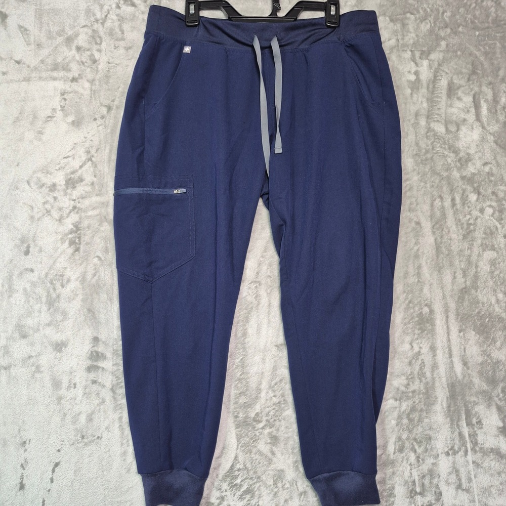FIGS Zamora Jogger Scrub Pants Navy Blue Technical Collection L/P W18SW200SP